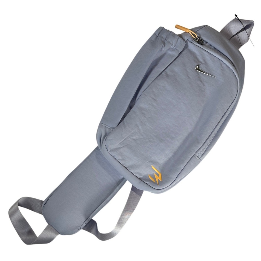 Nike Sling Bag Crossbody Backpack Lavender Purple Chrome Swoosh Sporty Utility